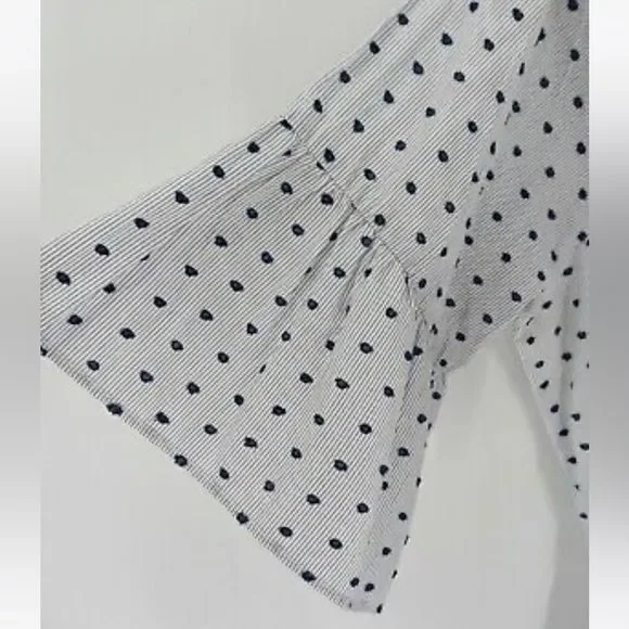 BananaRepublic off the shoulder polkadot dress, size medium  - Picture 3 of 10